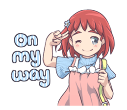 Risa chan @ Kawaii Girl - Eng sticker #9007386