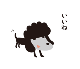 Black Toy Poodle Sheep dog part 2 sticker #9040904