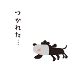Black Toy Poodle Sheep dog part 2 sticker #9040911
