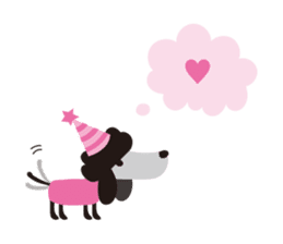 Black Toy Poodle Sheep dog part 2 sticker #9040923