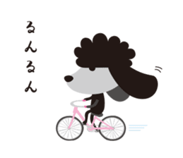 Black Toy Poodle Sheep dog part 2 sticker #9040925