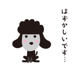 Black Toy Poodle Sheep dog part 2 sticker #9040930