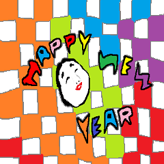 New Year's sticker for every year