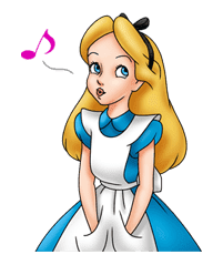 Alice in Wonderland sticker #21593