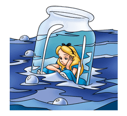 Alice in Wonderland sticker #21598