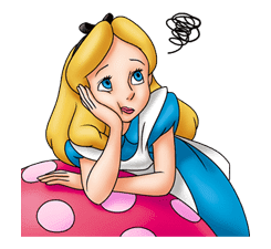 Alice in Wonderland sticker #21602