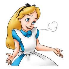 Alice in Wonderland sticker #21604