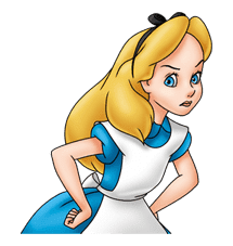 Alice in Wonderland sticker #21607