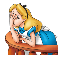 Alice in Wonderland sticker #21614