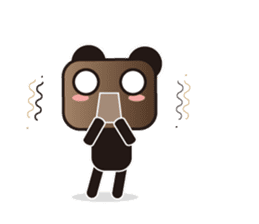 Coffe-bear 2 sticker #9496395