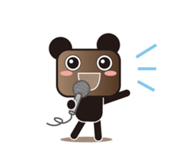 Coffe-bear 2 sticker #9496399