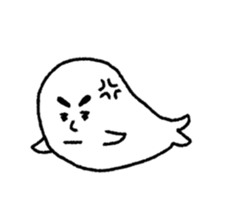 white japanese seal sticker #10288573