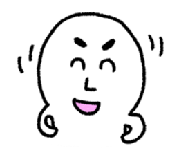 white japanese seal sticker #10288580