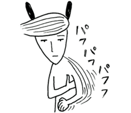 An ironic rabbit Usao. 2 sticker #10363802