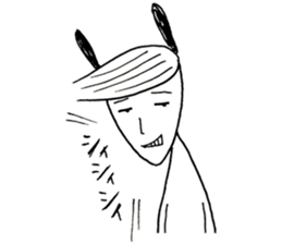 An ironic rabbit Usao. 2 sticker #10363816