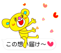 Balloon Love Bear sticker #10463704