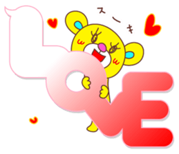 Balloon Love Bear sticker #10463714