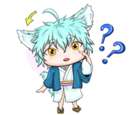 My blue-hair dog~ sticker #10615073