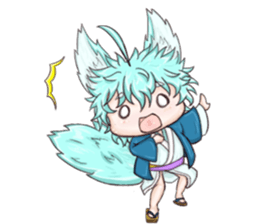 My blue-hair dog~ sticker #10615074