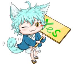 My blue-hair dog~ sticker #10615075