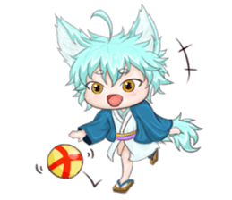 My blue-hair dog~ sticker #10615078