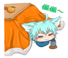 My blue-hair dog~ sticker #10615080