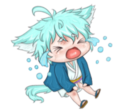 My blue-hair dog~ sticker #10615081