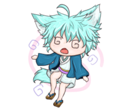 My blue-hair dog~ sticker #10615083