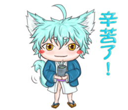 My blue-hair dog~ sticker #10615084