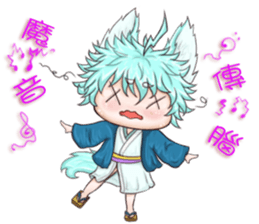 My blue-hair dog~ sticker #10615085
