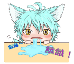 My blue-hair dog~ sticker #10615088