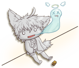 My blue-hair dog~ sticker #10615093