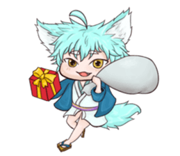 My blue-hair dog~ sticker #10615098