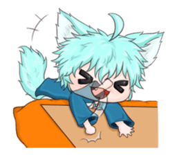 My blue-hair dog~ sticker #10615099
