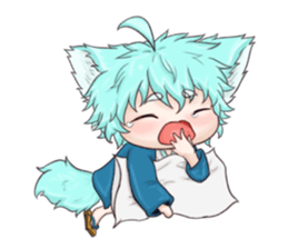 My blue-hair dog~ sticker #10615100