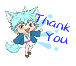 My blue-hair dog~ sticker #10615102