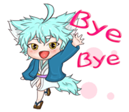 My blue-hair dog~ sticker #10615105