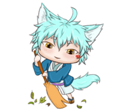 My blue-hair dog~ sticker #10615108