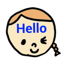 greeting in the forehead(Japanese) sticker #10821911