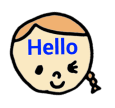 greeting in the forehead(Japanese) sticker #10821911