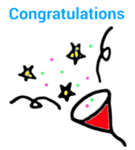 Congratulations and thanks(Japanese) sticker #10871918