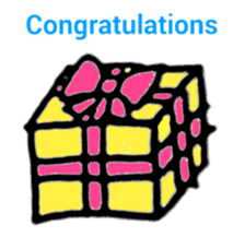 Congratulations and thanks(Japanese) sticker #10871919