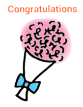 Congratulations and thanks(Japanese) sticker #10871920