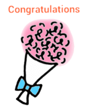 Congratulations and thanks(Japanese) sticker #10871920