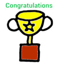 Congratulations and thanks(Japanese) sticker #10871931