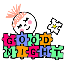 Greeting in the puzzle (Japanese) sticker #10947863