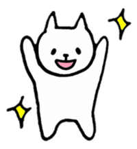 Little white cats sticker #11388288