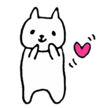 Little white cats sticker #11388289