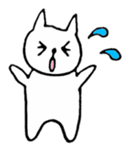 Little white cats sticker #11388291