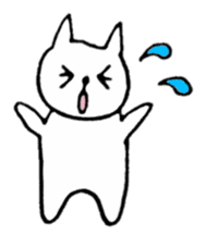 Little white cats sticker #11388291